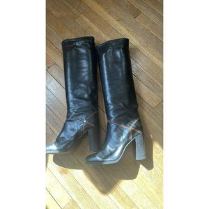 COPY - Tanino Crisci Ladies Leather Boots US 8 D Vintage,  Black Heels Made In …